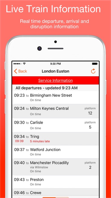 UK Live Train Timesのおすすめ画像1