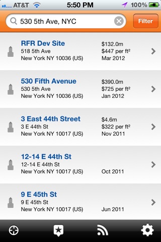 RCA Commercial Property Search screenshot 2