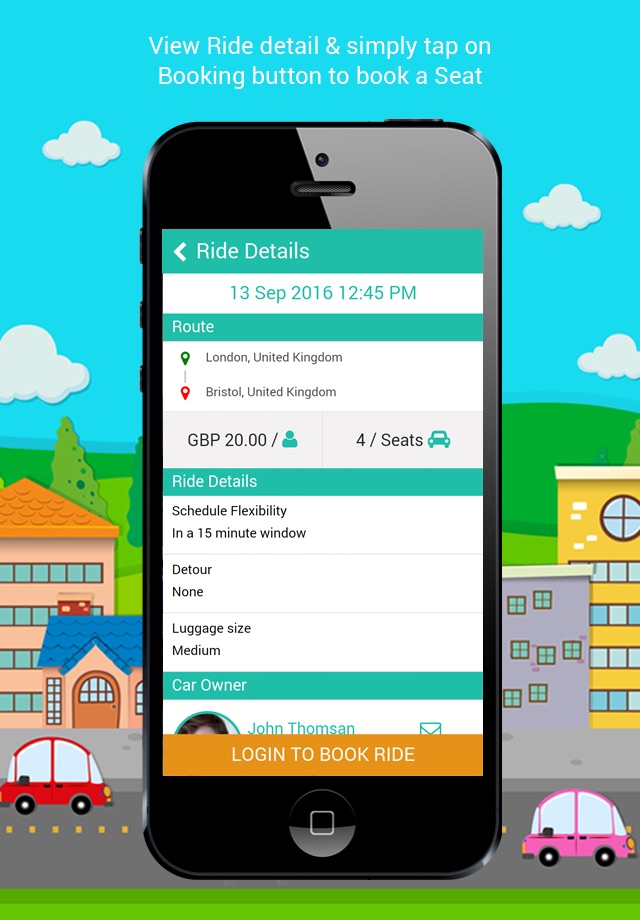 Ride Sharing Application screenshot 3