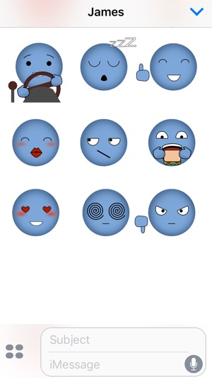 Animated Blue Emojis