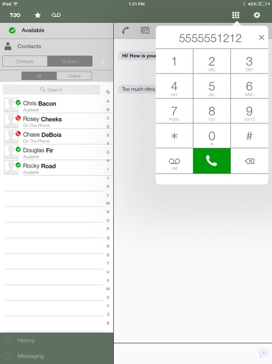 Teo Softphone for iPad