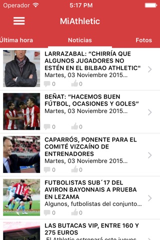 Miathletic - "para fans del Athletic de Bilbao" screenshot 2