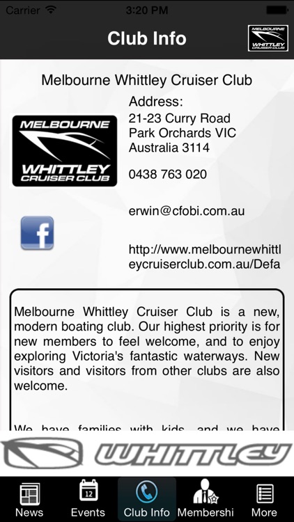 Melbourne Whittley Cruiser Club