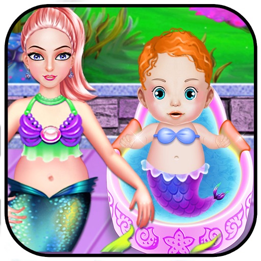 Mermaid Born New Baby - Baby Child Born - New Born Baby Care iOS App