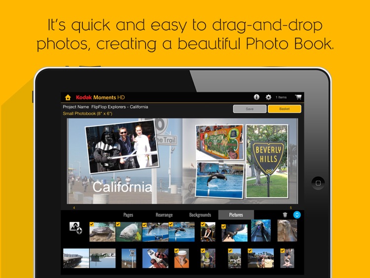 KODAK MOMENTS HD Tablet App.