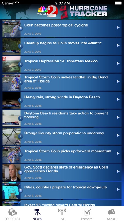 Hurricane Tracker WESH 2 Orlando, Central Florida screenshot-3