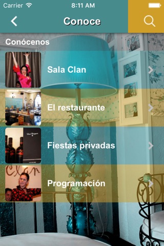 Sala Clan - Restaurante Flamenco screenshot 4