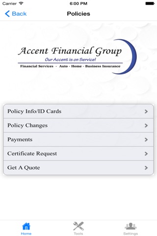 Screenshot of Accent Financial Group