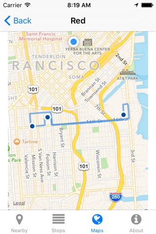 UCSF Shuttle Now - Real-time Transit Arrivals screenshot 4