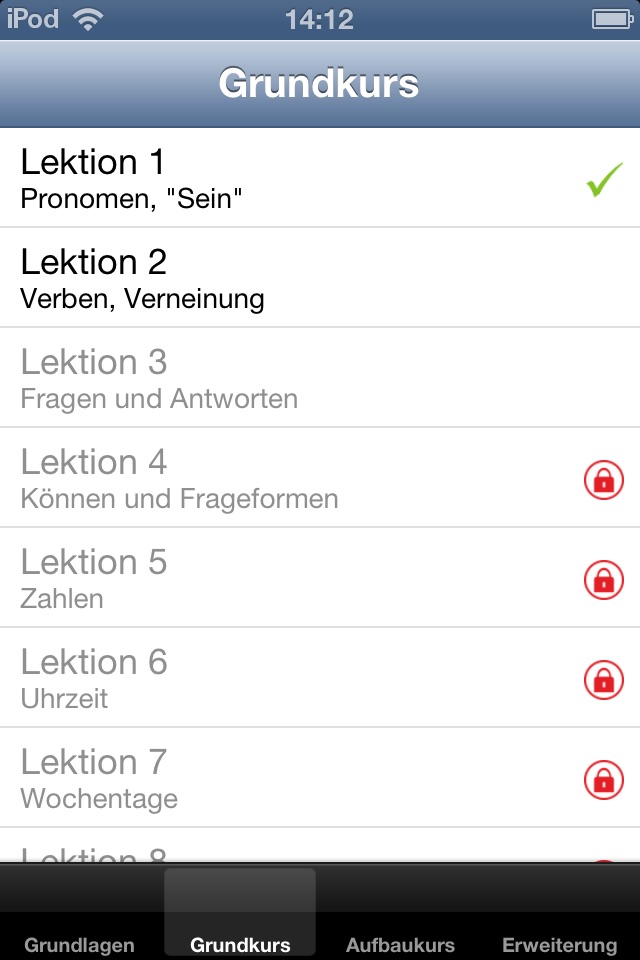 Sprachkurs screenshot 2