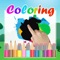 Coloring easy Kids Game for Dora Explorer Backpack