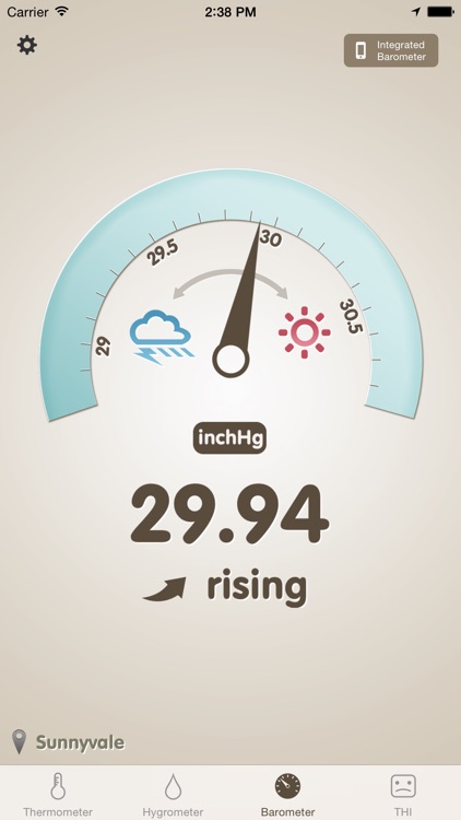 Thermo-Hygrometer (Barometer, Feels Like, THI)
