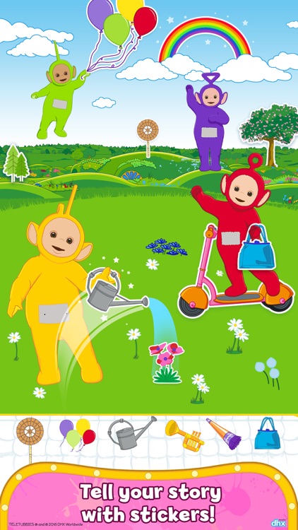 Teletubbies Paint Sparkles - Draw, Color, Have Fun screenshot-3