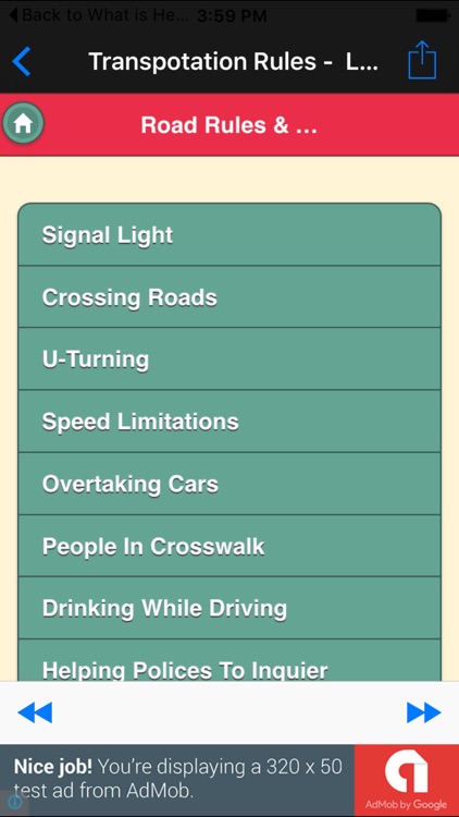 Transpotation Rules -  Learn all Traffic Laws and Road Rules of USA