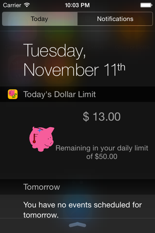 Dollar Limit - Set One Limit, Spend Within It screenshot 2