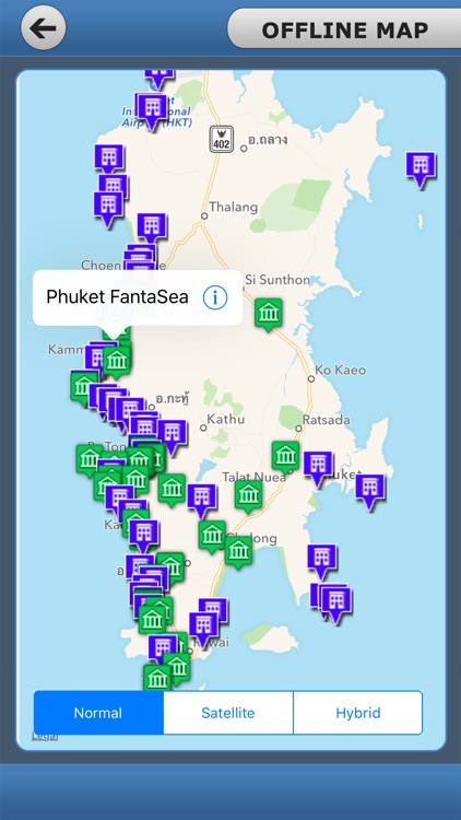 Phuket Province Island Offline Map Tourism Guide