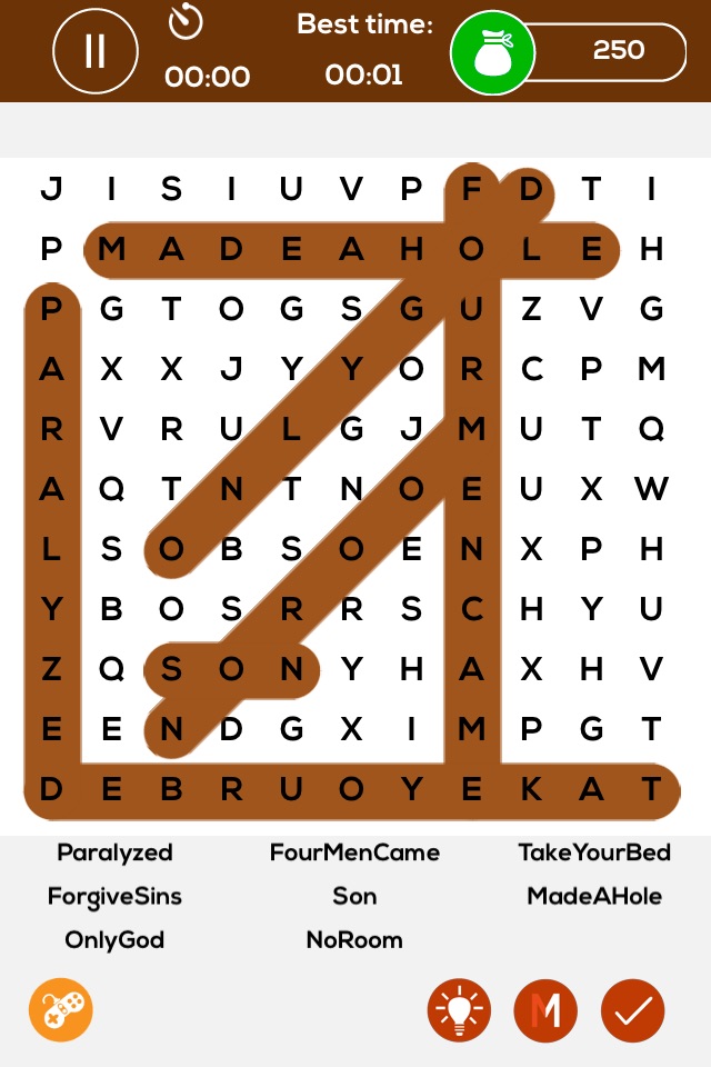 Giant Bible Word Search Puzzle Pro - Mega word search puzzles screenshot 3