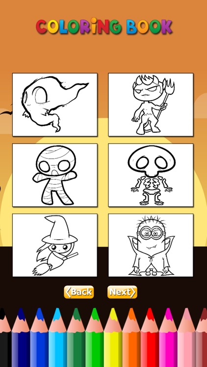 The Ghost Coloring Book Free Games HD: Learn to draw and color a devil, witch, skull and more screenshot-4