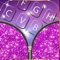 Glitter Keyboard for Girls – Colorful Background Theme.s with Pink Glowing Key.s and Cute EmojiS