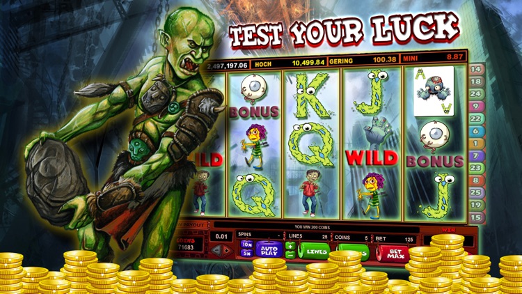 Zombies Slot Frenzy Machines: Undead Scary Casino