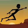 The Black Stickman Jumping Adventure - cool speed racing adventure game