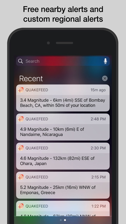 QuakeFeed Earthquake Alerts