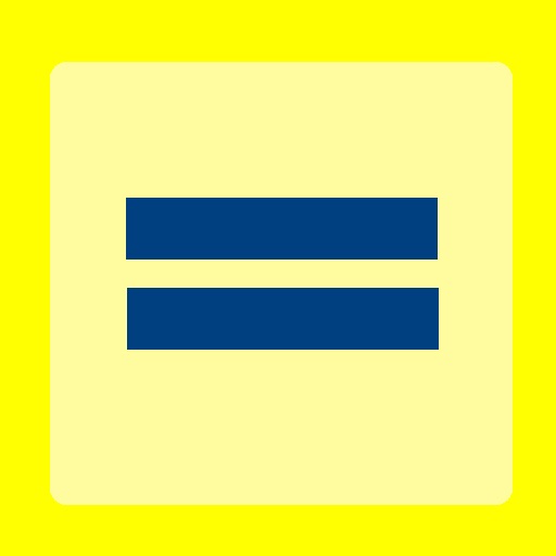 Simple Yellow Calculator icon