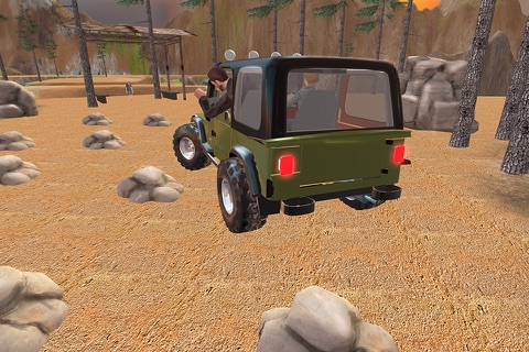 Offroad 4x4 Hill Flying Jeep - Fly  & Drive Jeep in Hill Environment screenshot 2