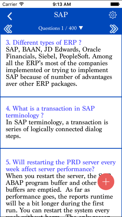 How to cancel & delete SAP -  Interview Questions from iphone & ipad 2