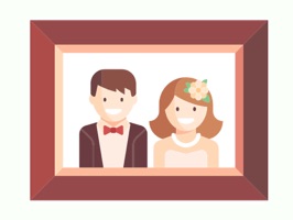 Celebrate the most special day of your life and express your joy and love by adding unique stickers to any conversation