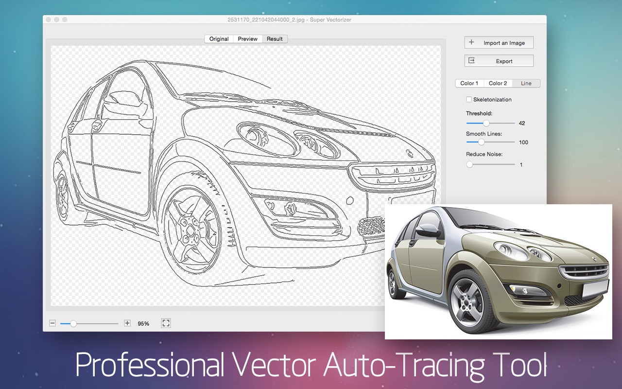 Screenshot do app Super Vectorizer 2 - Vector Trace Tool