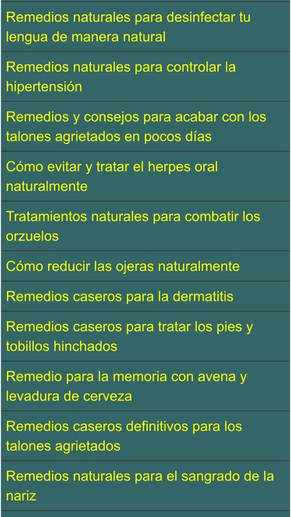 Spanish Home Remedies