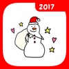 Doodle Snowman Stickers