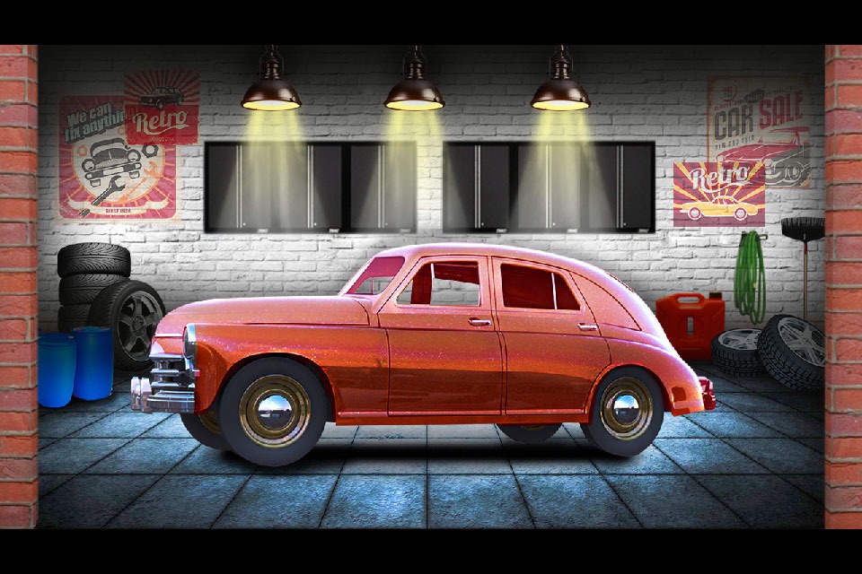 Simulator Driver Retro Car 3D screenshot 2