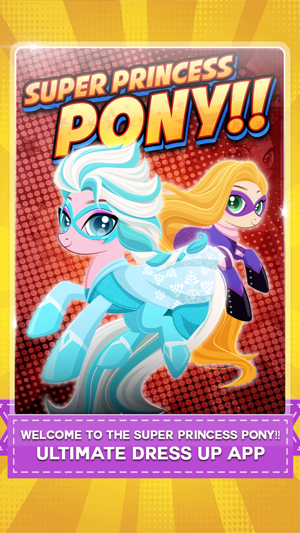 Super Pony Hero Girl – My Little Princess Pony Dress up Game(圖1)-速報App