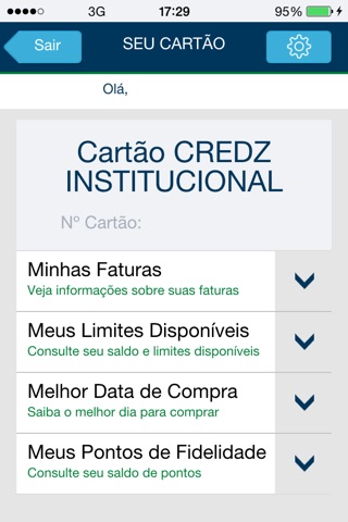 Credz – cartão, conta e Pix screenshot 3