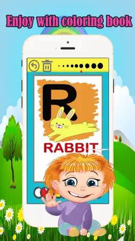 Game screenshot Книжка-раскраска: Английский ABC Kids Learning fun apk