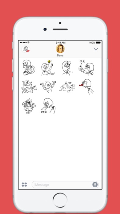 【图】Robot Haircut Girl stickers by RanFlygenring(截图2)