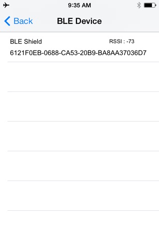 BLE Controller screenshot 2
