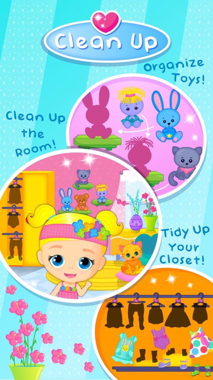 Lily & Kitty Baby Doll House - Little Girl & Cute Kitten Care screenshot-4