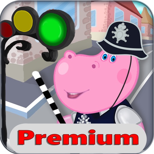 Kids Policeman Station. Premium icon