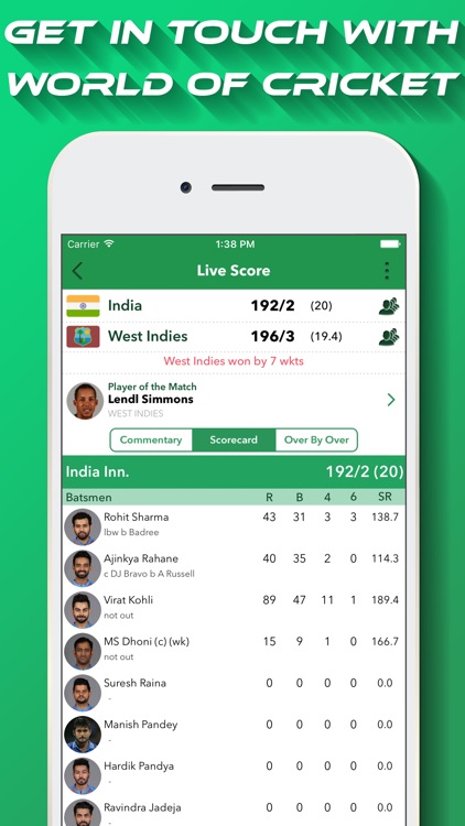 Live Cricket - IPL 11 Edition