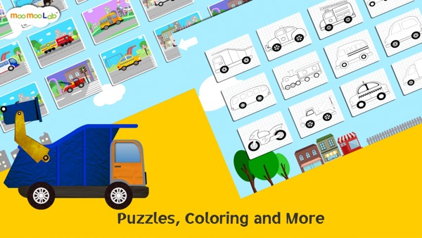 【图】宝宝汽车卡车消防车  – 儿童拼图游戏(截图3)