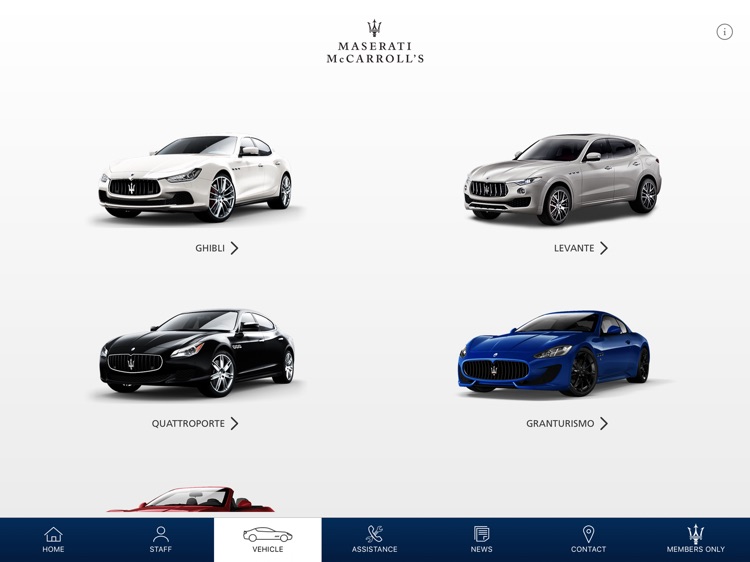 Maserati McCarroll's for iPad