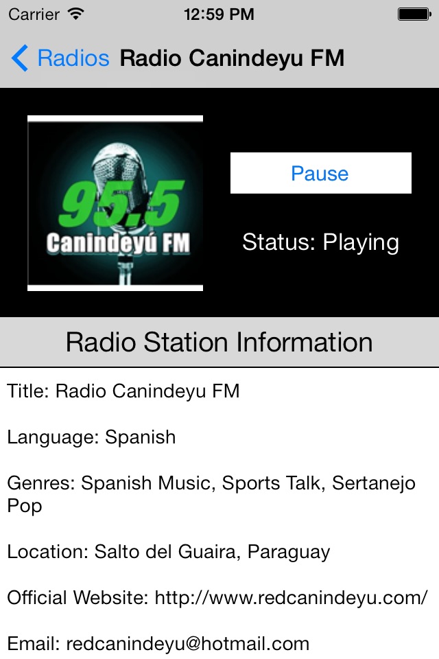 Paraguay Radio Live Player (Asunción / Spanish / Guaraní / español / Paraguayan) screenshot 3