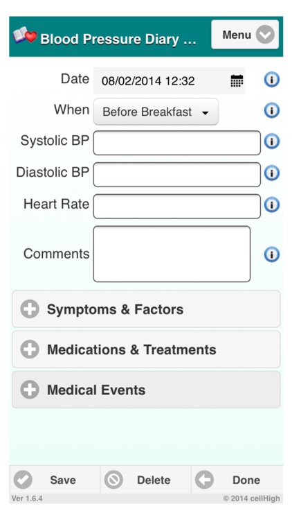 Blood Pressure Diary 2