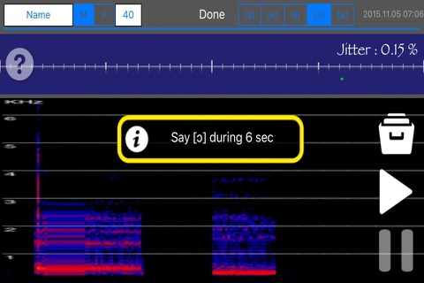 Voice Stability Test - náhled