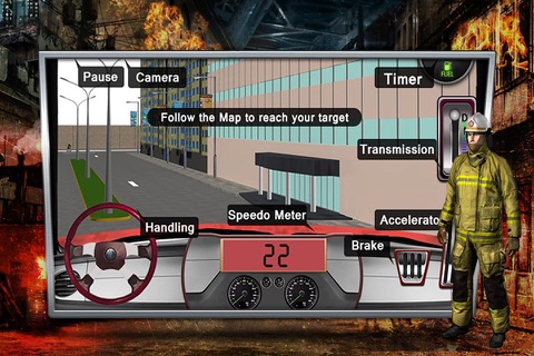 Fire Truck Simulator – Real Firefighter Simulation screenshot 2
