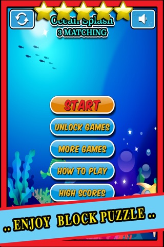 Ocean Splash - 3 Matching Puzzle Game Set Under the Sea screenshot 3