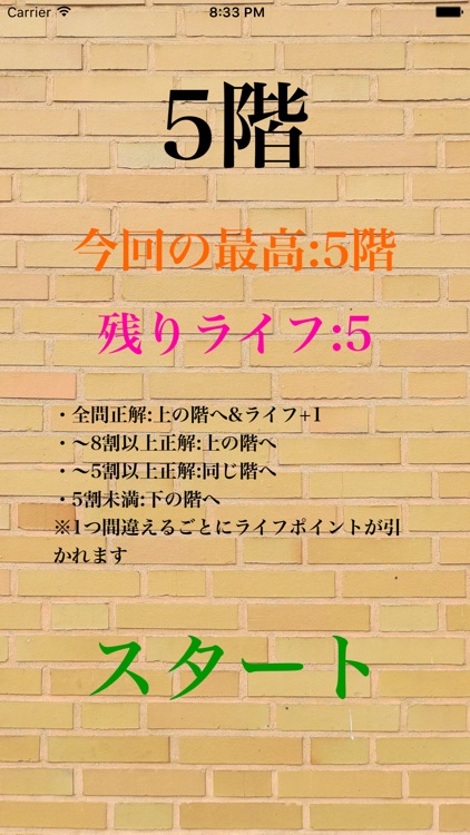 記憶の塔　〜簡単な記憶力トレーニングゲーム〜